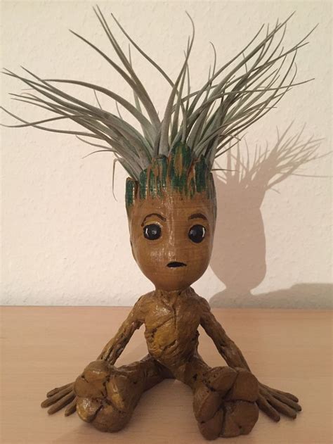 Baby Groot Air Plant Planter by JuliaTruchsess .